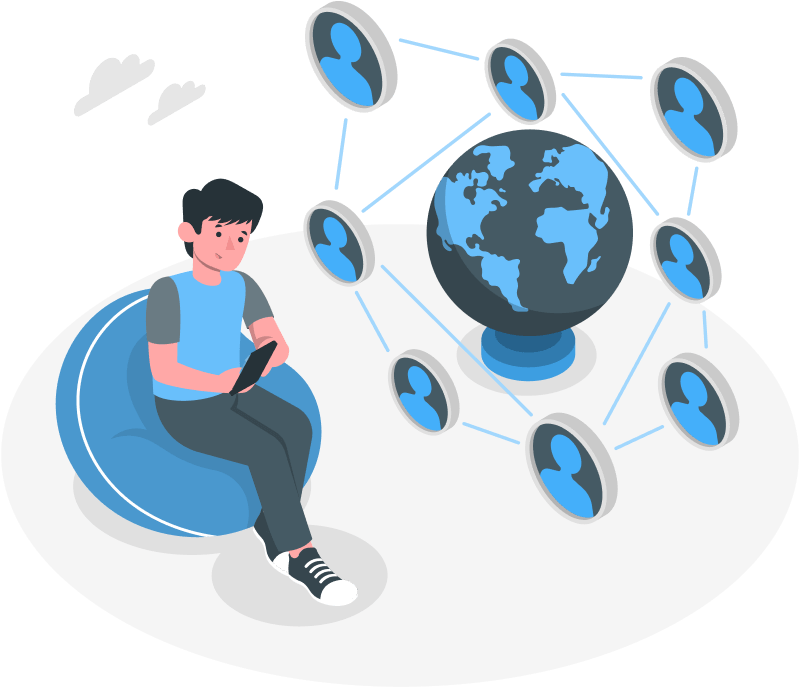 Global network illustration