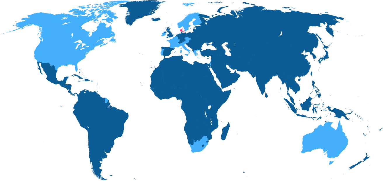 World map showing ConsortiaManager users